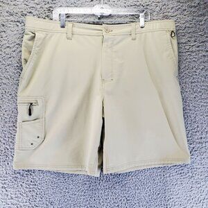 RealTree Shorts Mens XL Tan Cargo Outdoor Nylon Lightweight Fishing